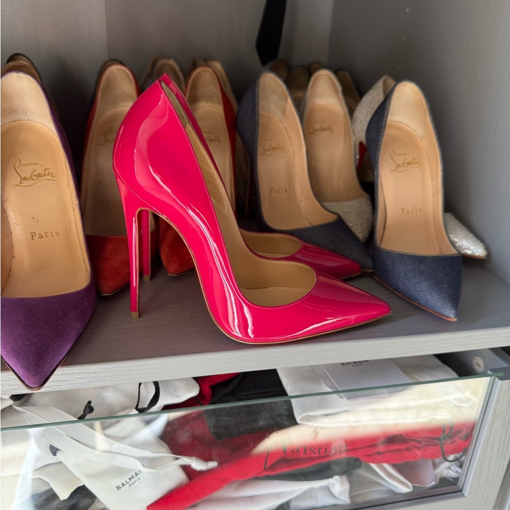 Christian Louboutin so Kate Hot Pink Stiletto Heels 35